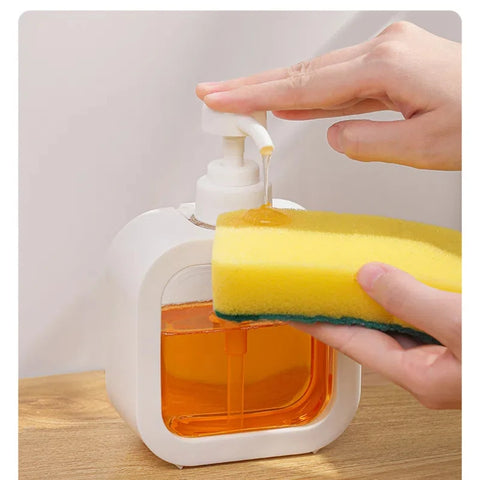 1PC Large Capacity Transparent Soap Dispenser Bottle with Press Pump for Kitchen Bathroom Travel