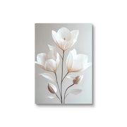 1PC/3PCS Frameless Nordic Beige Peony Flowers Canvas Painting Modern Floral Botanical Posters Aesthetic Wall Art Home Decoration