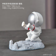 Nordic Astronaut Phone Stand - Spaceman Desk Holder for Office Decor, Cute Mobile Bracket, Unique Gift for Men/Kids