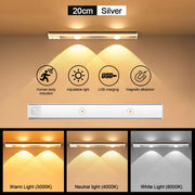 Motion Sensor Light LED Sensor Lamp Wireless Ultra Thin USB LED For Kitchen Cabinet Bedroom Wardrobe Indoor Lighting Night Light
