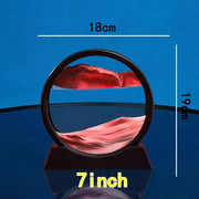 3D Hourglass Quicksand Moving Sand Art Picture Round Glass Deep Sea Sandscape Craft Flowing Painting Office Home Decor Gift New