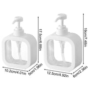 1PC Large Capacity Transparent Soap Dispenser Bottle with Press Pump for Kitchen Bathroom Travel