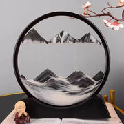 3D Hourglass Quicksand Moving Sand Art Picture Round Glass Deep Sea Sandscape Craft Flowing Painting Office Home Decor Gift New