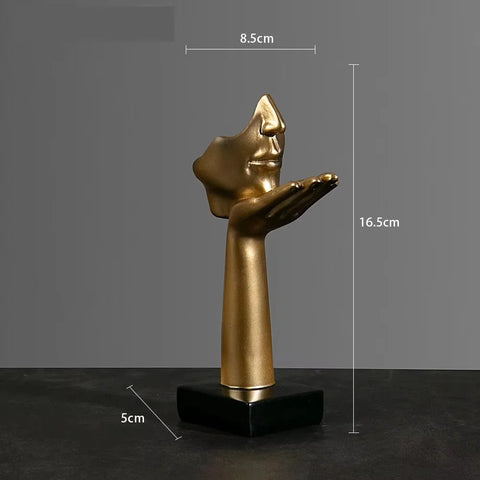 Resin Abstract Mask Statues European Miniature Figurines for Interior Home Office Study Desktop Figure Ornament Decor Gift