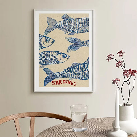 Retro Kitchen Food Cartoon Poster Character Coffee More Espresso Less Depresso Quotes Poster Wall Canvas Painting Room Decor