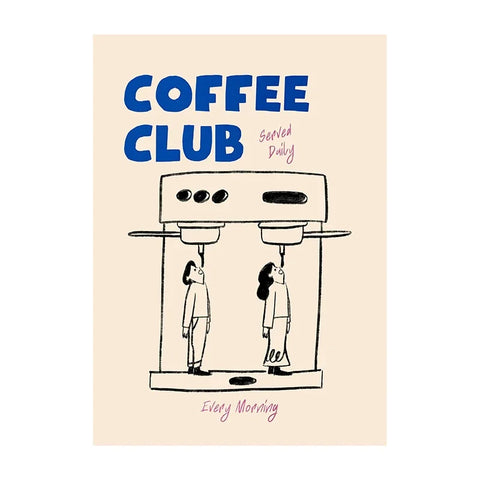 Funny Coffee Club Diver Abstract Canvas Prints Poster Modern Minimalism Art Prints Kitchen Wall Art Home Decor Art Poster Gifts