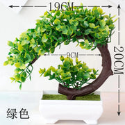 Artificial Plants Bonsai Simulated Tree Potted Plants Fake Flowers Table Potted Ornaments