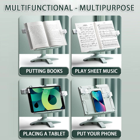 Multi-Purpose Book, Phone & Tablet Stand – Read and Work in Comfort! 📚📱💻