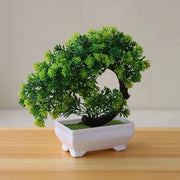 Artificial Plants Bonsai Simulated Tree Potted Plants Fake Flowers Table Potted Ornaments