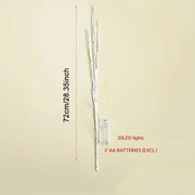 1 PC White Birch Branch Lights Battery Operated 20 LED Fairy Lights Willow Branches for Home Bedroom Inside Outdoor Decoration
