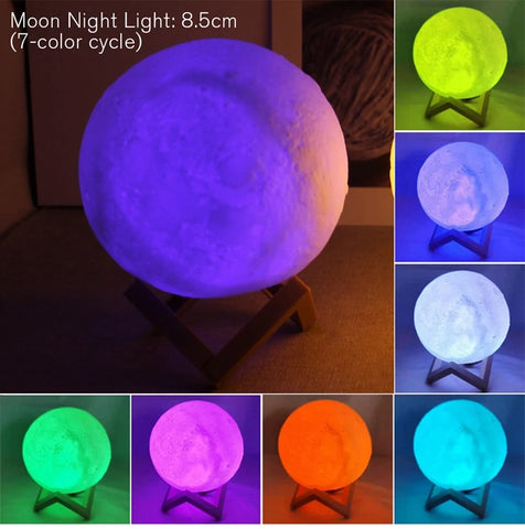 🌙 3D Moon Lamp LED – Transform Any Room into a Magical Space