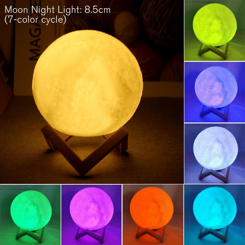 🌙 3D Moon Lamp LED – Transform Any Room into a Magical Space
