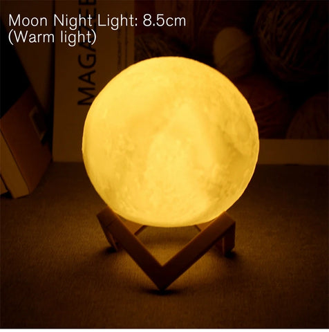 🌙 3D Moon Lamp LED – Transform Any Room into a Magical Space