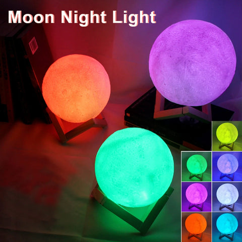 🌙 3D Moon Lamp LED – Transform Any Room into a Magical Space